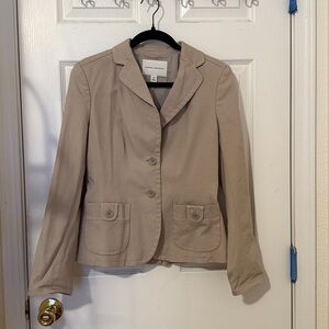 Banana Republic Light Tan Blazer with Pocket Details